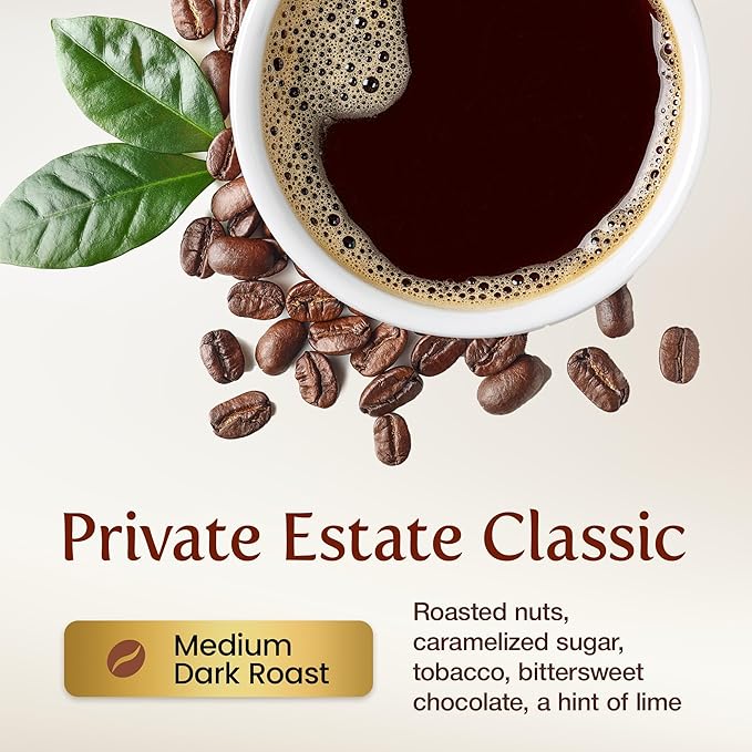 Kona Earth - Private Estate Farm Fresh, 100% Kona Coffee, Medium Dark Roast Coffee, Single-Estate Grown Micro-Batch-Roasted Whole Coffee Beans, 1 lbs. (Pack of 1) - HAWAIIAN HILLS -  - #tag1# - #tag2# - 