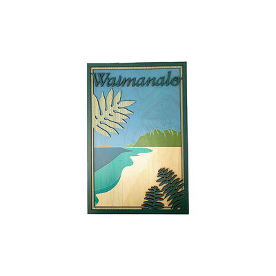 waimanalo 3 layer wood art - HAWAIIAN HILLS -  - #tag1# - #tag2# - 